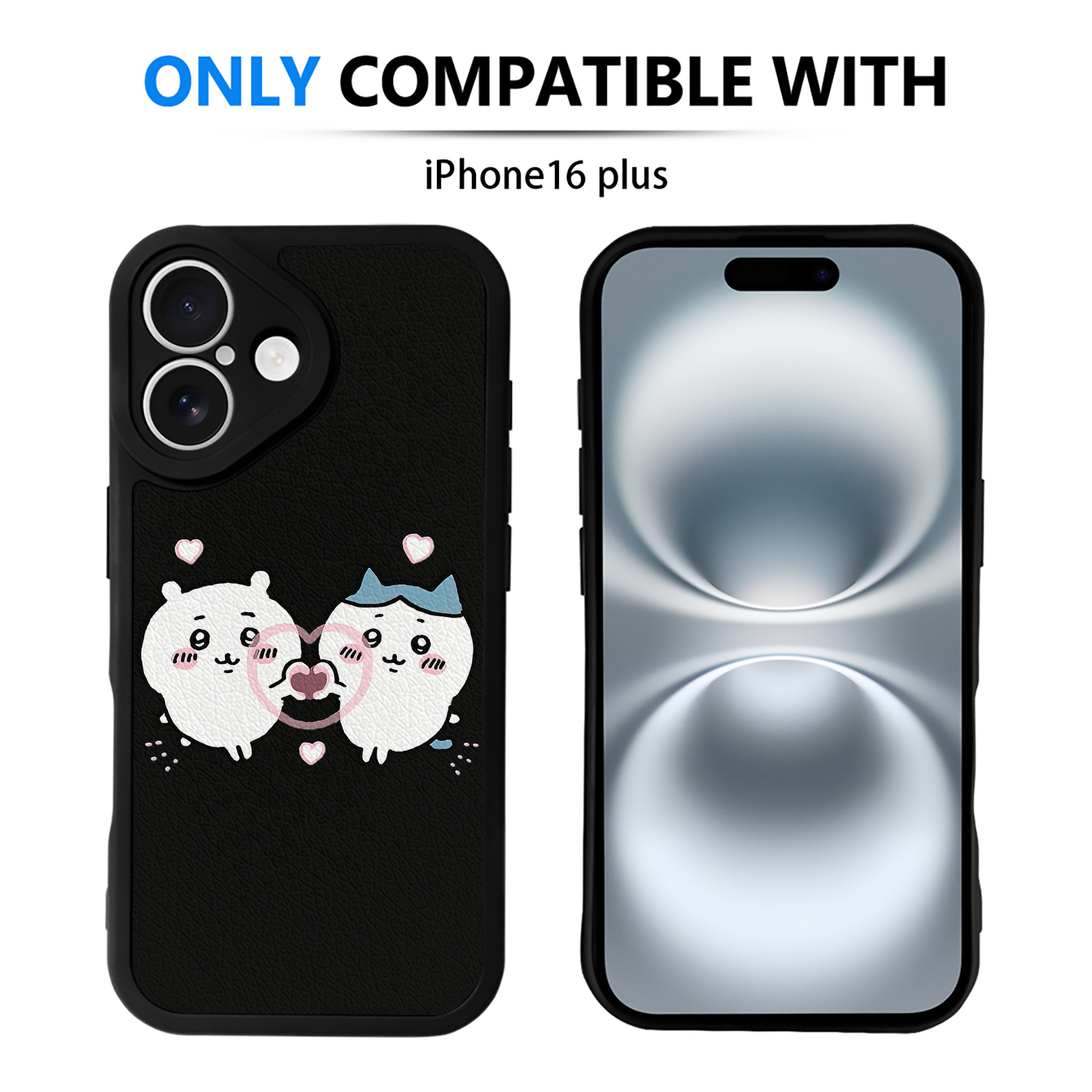（画像用） ちいかわ ちいかわ Chii-kawa chiikawa 【iPhone 16シリーズ対応】シリコンスマホケース（レザー調） 材質：シリコン